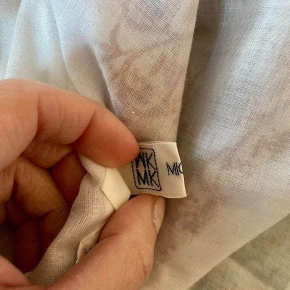 Michel Klein Paris babydoll waist floral dress size medium - Picture 5 of 8